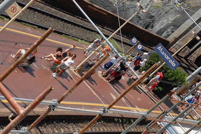 Stazione dei treni - Fotografia di Manarola - Le Cinque Terre