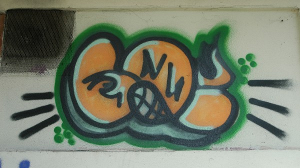 Gola arancio verde - Murales di Bologna